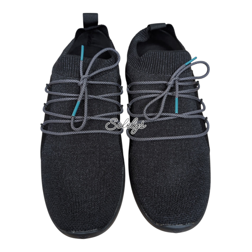 Vessi Cityscape Mens 9 Storm Black Lightweight Knit Waterproof Dyma-Tex Sneaker